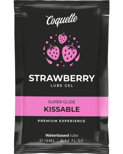 Coquette Chic Desire - Strawberry Water Based Kissable Lubricant Pocket 10 ml