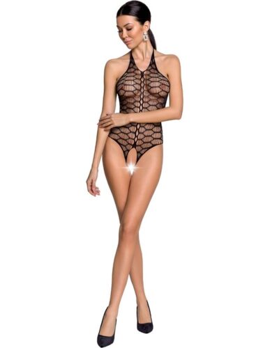 Passion - Woman Bs087 Black Bodystocking One Size