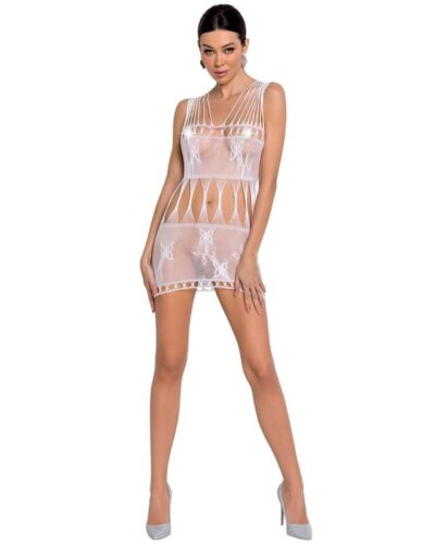 Passion - Woman Bs090 White Bodystocking One Size
