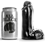 All Black - Dildo Realistic 13 cm