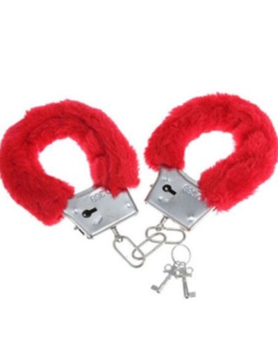 Diablo Picante - Pleasure Furry Handcuffs Red