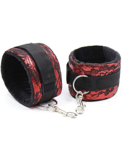 Ohmama Fetish - Velvet Handcuffs With Nylon Tape