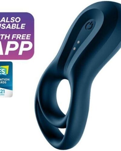 Satisfyer - Epic Duo Ring Vibrator App Blue