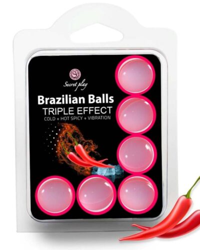 Secretplay - Set 6 Brazilian Balls Triple Effect