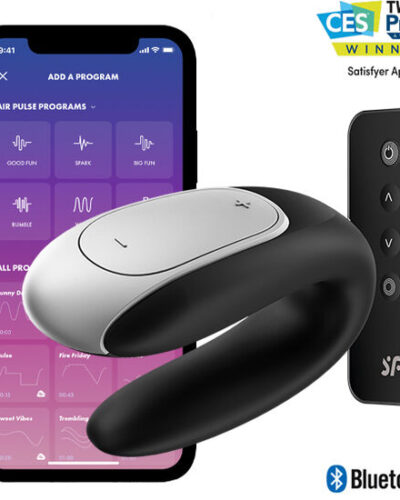 Satisfyer - Double Fun Partner Vibrator Black