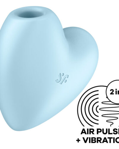 Satisfyer - Cutie Heart Air Pulse Stimulator Vibrator Blue