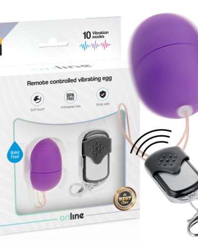 Online - Remote Control Vibrating Egg S Purple