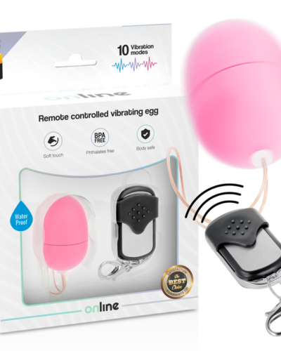Online - Remote Control Vibrating Egg S Pink