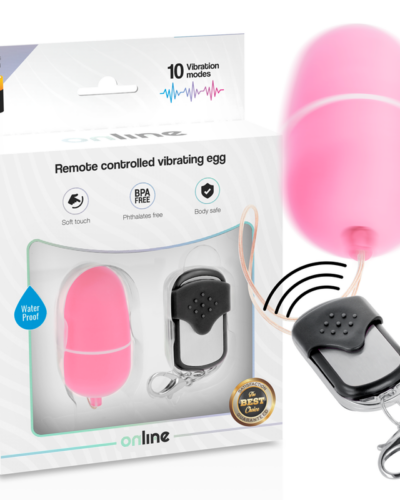 Online - Remote Control Vibrating Egg M Pink