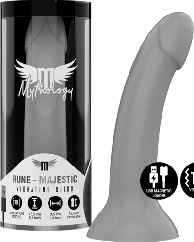 Mythology - Rune Majestic Dildo S - Vibrator Watchme Wireless Technology Compatible