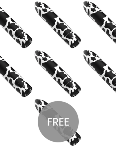 Custom Bullets - Rechargeable Cow Magnetic Bullet 10 Intensities 6 + 1 Free