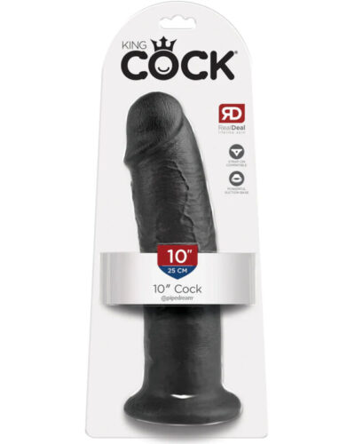 King Cock - 10 Dildo Black 25 cm