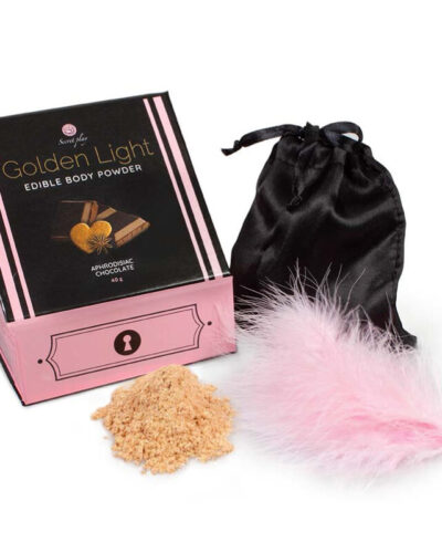 Secretplay - Golden Light Kit Edible Chocolate Powder & Feather