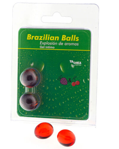 Taloka - 2 Brazilian Balls Strawberry  Cherry Intimate Gel