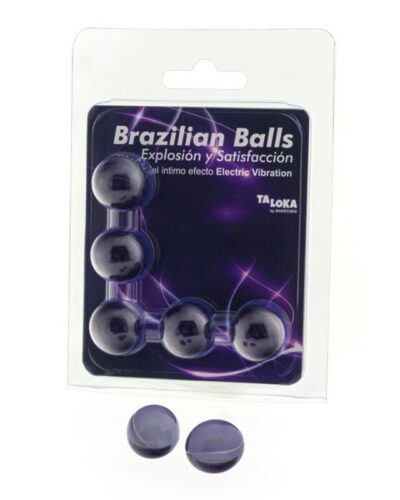 Taloka - 5 Brazilian Balls Electric Vibrating Effect Exciting Gel
