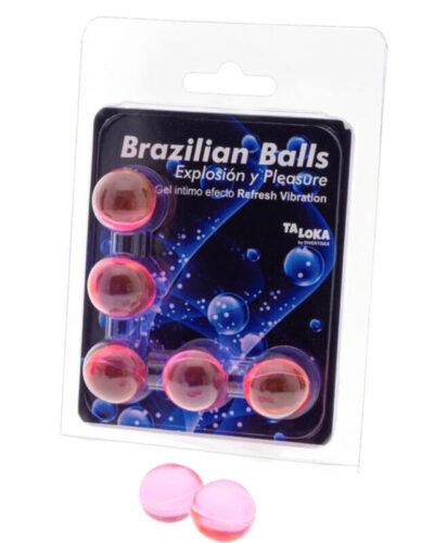 Taloka - 5 Brazilian Balls Refresh Vibrating Effect Exciting Gel