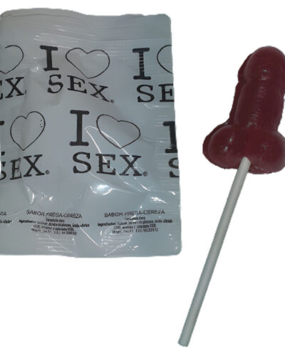 Diablo Picante - Strawberry  Cherry Candy Penis Lollipop