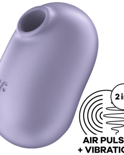 Satisfyer - Pro To Go 2 Double Air Pulse Stimulator Vibrator Violet