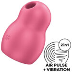 Satisfyer - Pro To Go 1 Double Air Pulse Stimulator  Vibrator Red