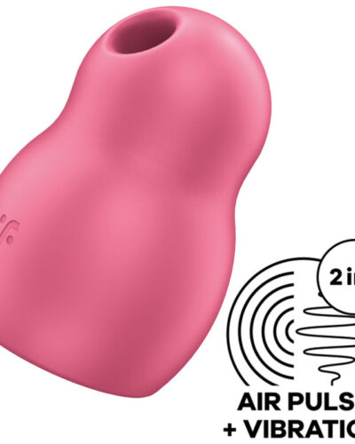 Satisfyer - Pro To Go 1 Double Air Pulse Stimulator Vibrator Red