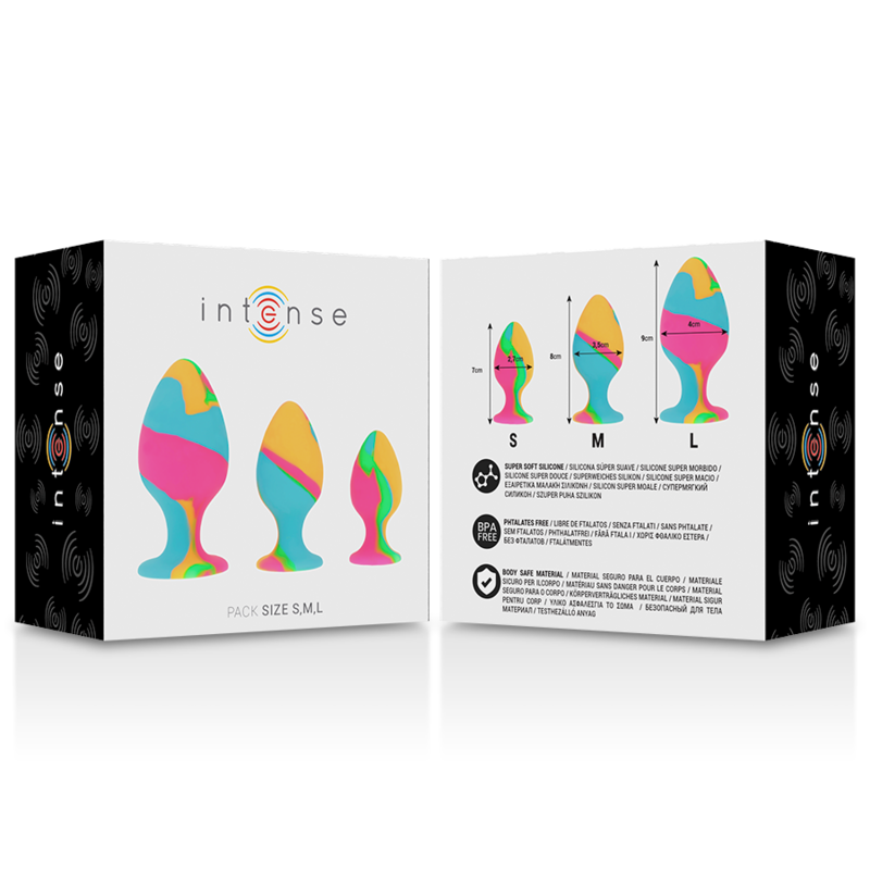 Intense - Multicolor Silicone Plug Set - Image 4