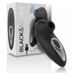 Blacksilver - Drake Deluxe Sucking Vibe Rechargeable Silicone Black