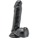 Get Real - Dildo 18 cm With Balls Black
