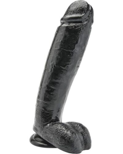 Get Real - Dildo 25,5 cm With Balls Black