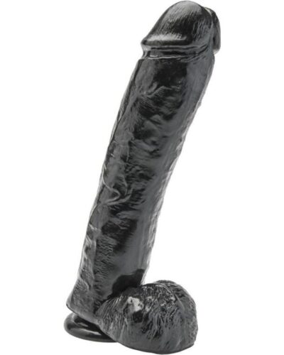 Get Real - Dildo 28 cm With Balls Black