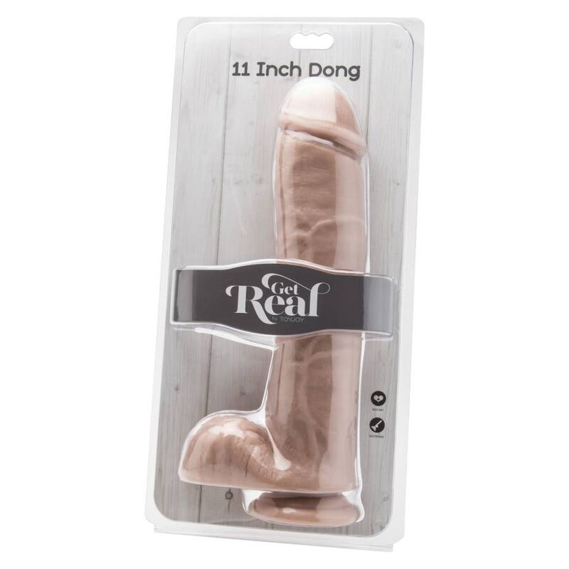 Get Real - Dildo 28 cm With Balls Skin - Image 2