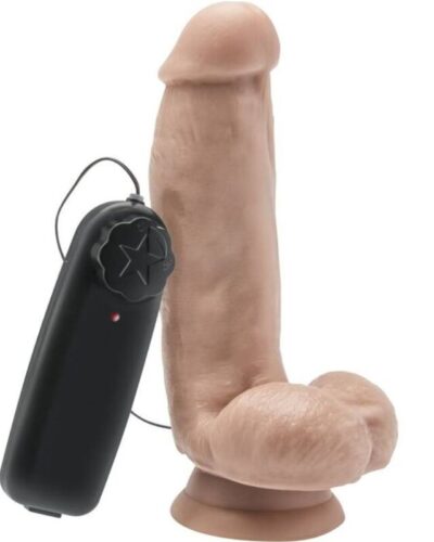Get Real - Dildo 12 cm With Balls Vibrator Skin