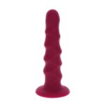 Get Real - Ribbed Dong 12 cm Red