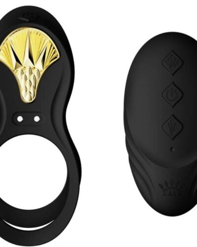 Zalo - Bayek Vibrating Couples Ring Black