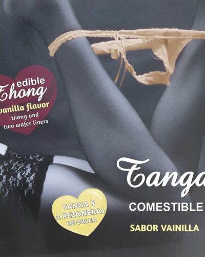 Hotflowers - Wafer Thong And 2 Nipple Pads Girl Vanilla Flavor