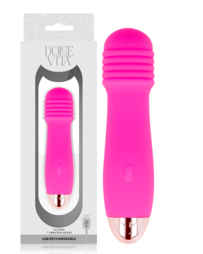 Dolce Vita - Rechargeable Vibrator Three Pink 7 Speeds