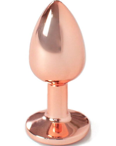 Secretplay - Metal Butt Plug Rose Gold Small Size 7 cm