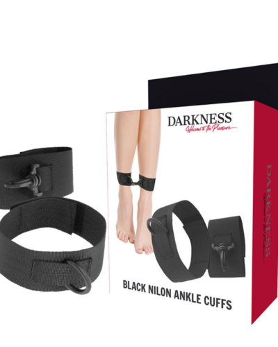 Darkness - Black Nylon Ankle Cuffs