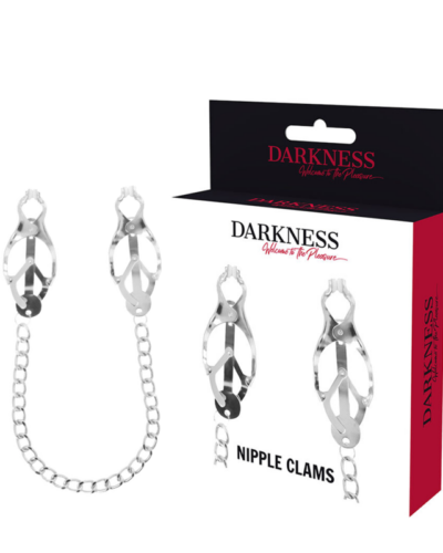 Darkness - Metal Nipple Clamp With Chain
