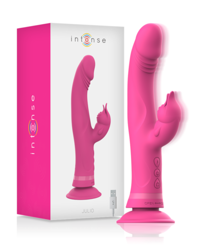 Intense - Julio Rabbit Vibrator Pink Silicone