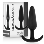 Blacksilver - Hansel Silicone Anal Plug with Small Handle