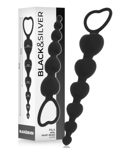 Blacksilver - Mila Anal Chain Of Hearts 18 cm