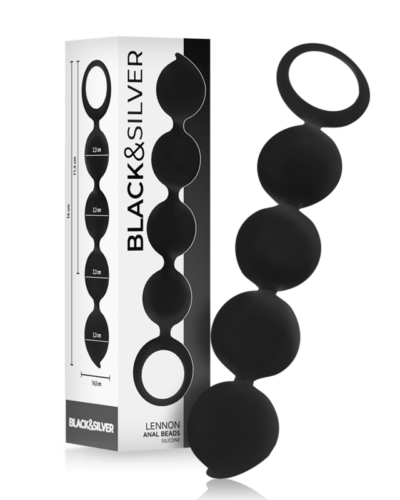 Blacksilver - Lennon Anal Rosary 4 Silicone Spheres 15 cm