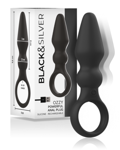 Blacksilver - Ozzy Powerful Silicone Anal Plug