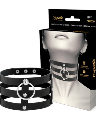 Coquette Chic Desire - Fetish Style Vegan Leather Choker