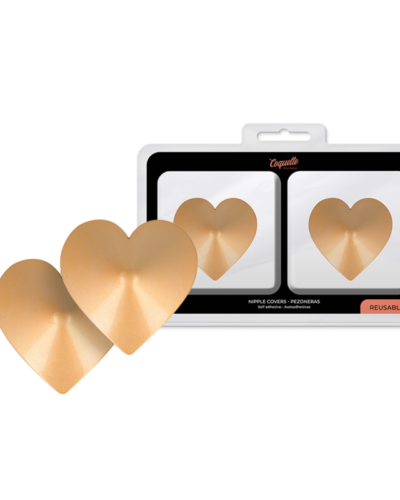 Coquette Chic Desire - Nipple Covers Golden Hearts