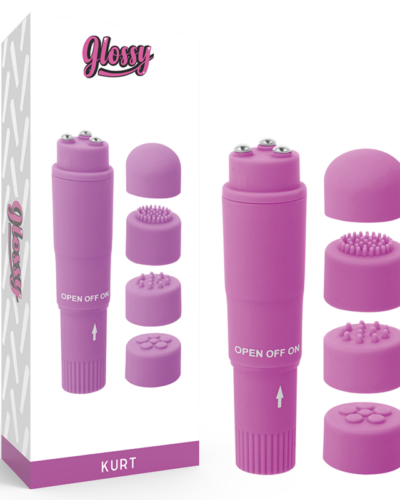 Glossy - Kurt Pocket Massager Purple