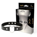 Coquette Chic Desire - Vegan Leather Necklace Woman Heart Accessory