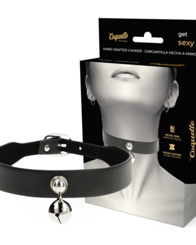 Coquette Chic Desire - Vegan Leather Necklace Woman Rattle Accessory