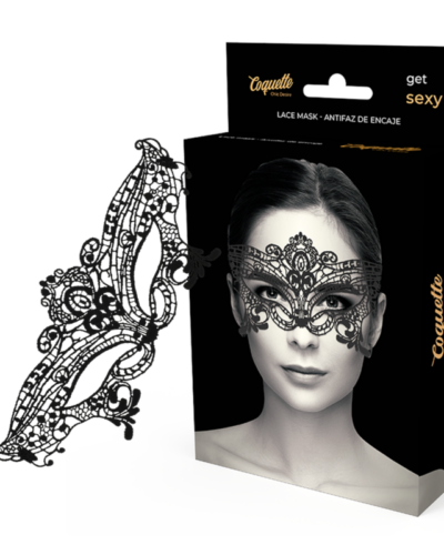 Coquette Chic Desire - Venetian Lace Mask Black