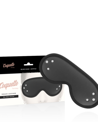 Coquette Chic Desire - Fantasy Vegan Leather Blind Mask With Neoprene Lining